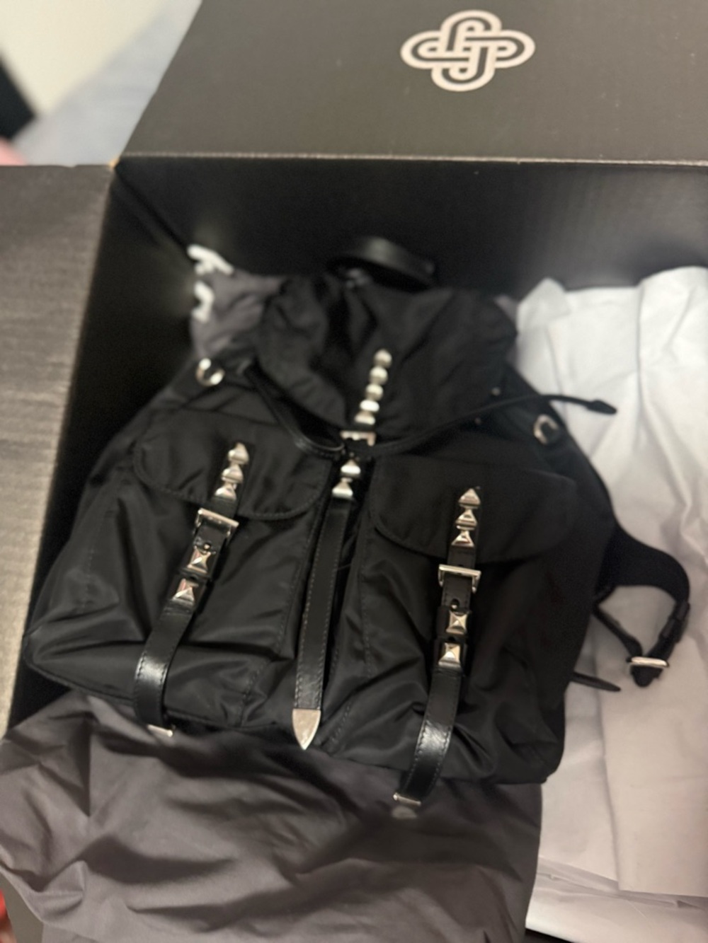 PRADA LIMITED EDITION STUDDED BACKPACK - Picture 2 of 8